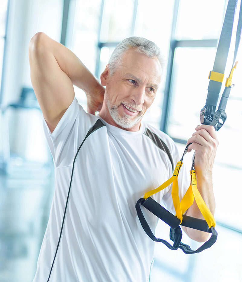 man at gym